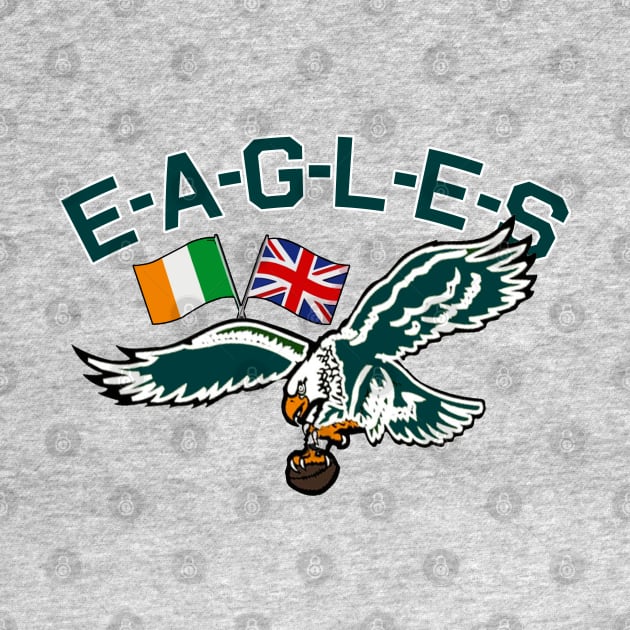 UK IRL Eagles Old School EAGLES by PopCultureShirts